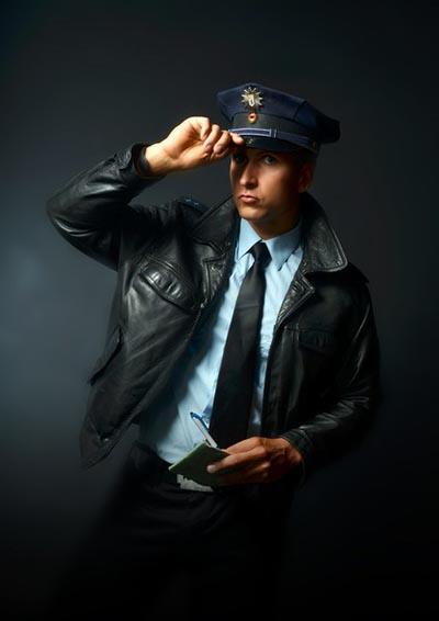 Stripper als Polizist